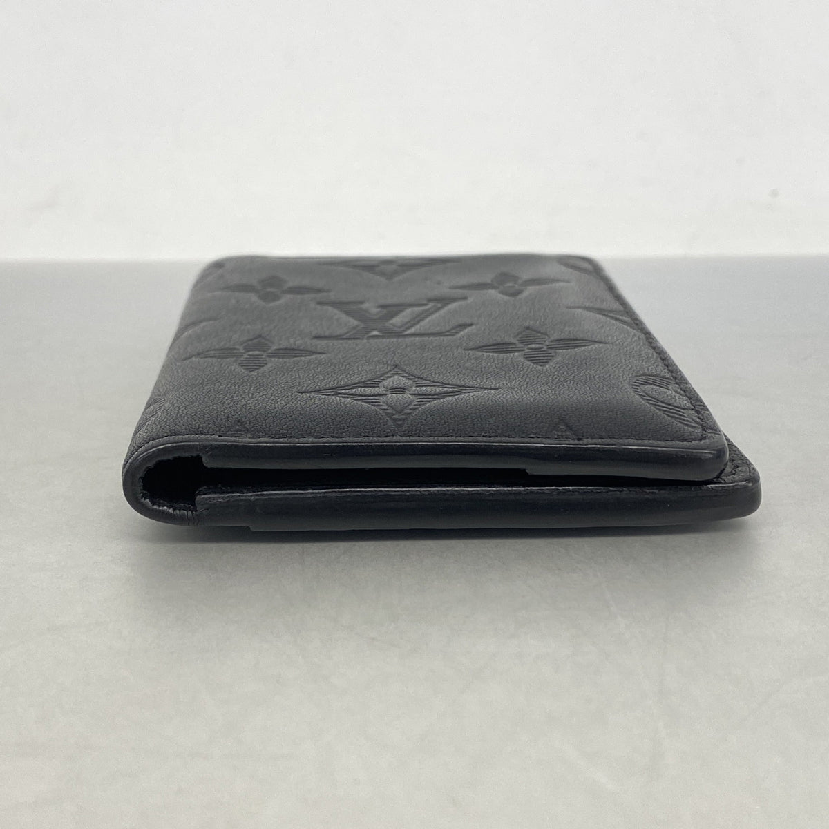 【6hd3021】ルイヴィトン カードケース モノグラム・シャドウ オーガナイザードゥポッシュ M62899 ブラック【中古】メンズ