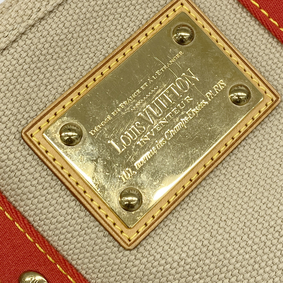 【6hd3027-k】ルイヴィトン ハンドバッグ アンティグア カバPM M40038 ベージュ【中古】レディース