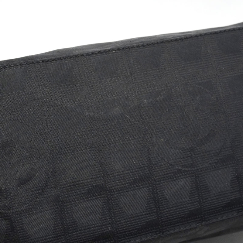 【6hd3055-k】シャネル ハンドバッグ ニュートラベル ナイロン ブラック ゴールド金具【中古】レディース