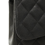 【6hd3065-h】シャネル ショルダーバッグ デカマトラッセ チェーンショルダー キャビアスキン ブラック ゴールド金具【中古】レディース