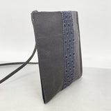 【6hd3068】エルメス ショルダーバッグ エールラインポシェット ナイロン グレー【中古】レディース