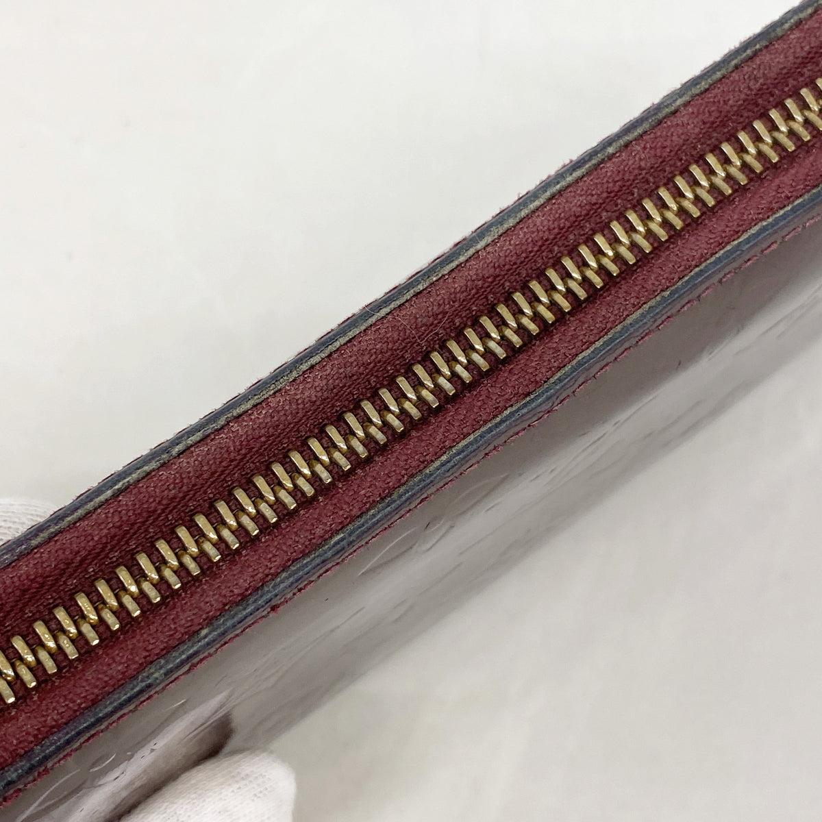 【6hd3074】ルイヴィトン 長財布 ヴェルニ ジッピーウォレット M91536 ルージュフォーヴィスト【中古】レディース