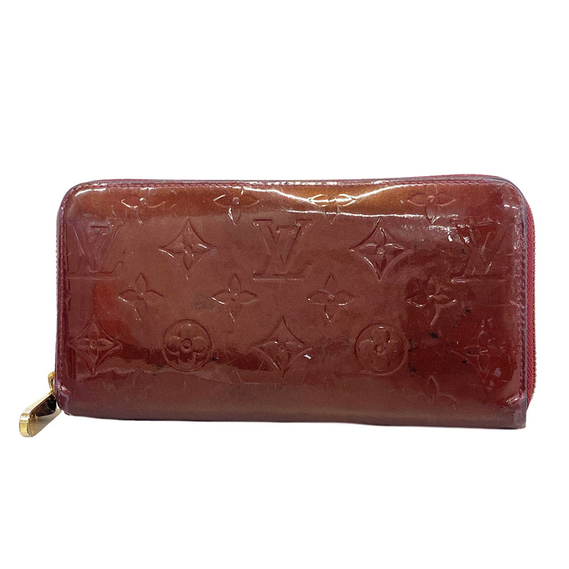 【6hd3074】ルイヴィトン 長財布 ヴェルニ ジッピーウォレット M91536 ルージュフォーヴィスト【中古】レディース