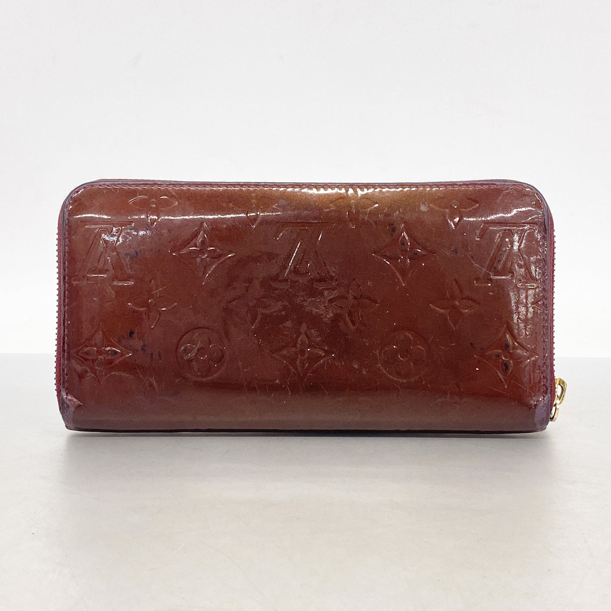 【6hd3074】ルイヴィトン 長財布 ヴェルニ ジッピーウォレット M91536 ルージュフォーヴィスト【中古】レディース