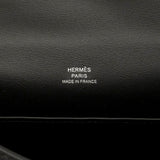 【6hd3089-e-g】エルメス ハンドバッグ ポシェットケリー スイフト ブラック シルバー金具 G刻印【中古】レディース