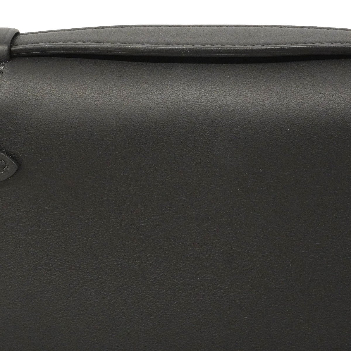 【6hd3089-e-g】エルメス ハンドバッグ ポシェットケリー スイフト ブラック シルバー金具 G刻印【中古】レディース
