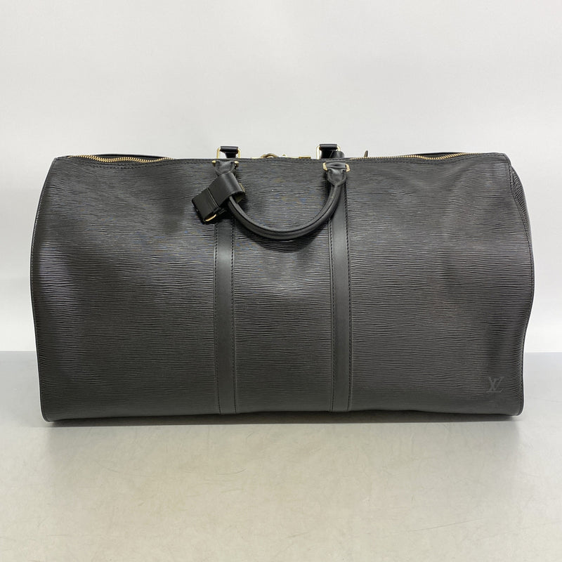 【6hd3092】ルイヴィトン ボストンバッグ エピ キーポル55 M42952 ノワール【中古】メンズ レディース ユニセックス