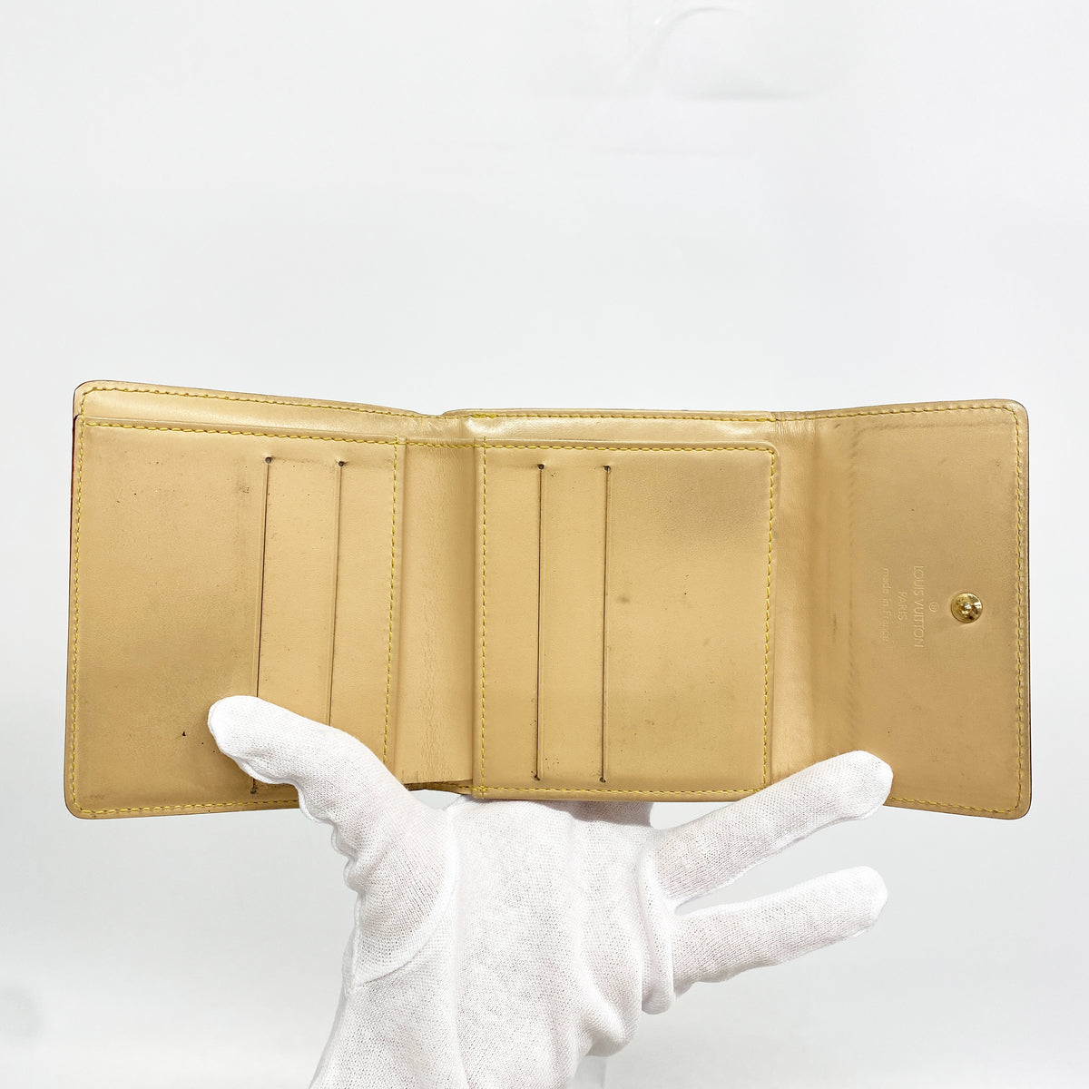 【6hd3099】ルイヴィトン 三つ折り財布 モノグラム・マルチカラー ポルトモネビエカルトクレディ M92984 ノワール【中古】レディース
