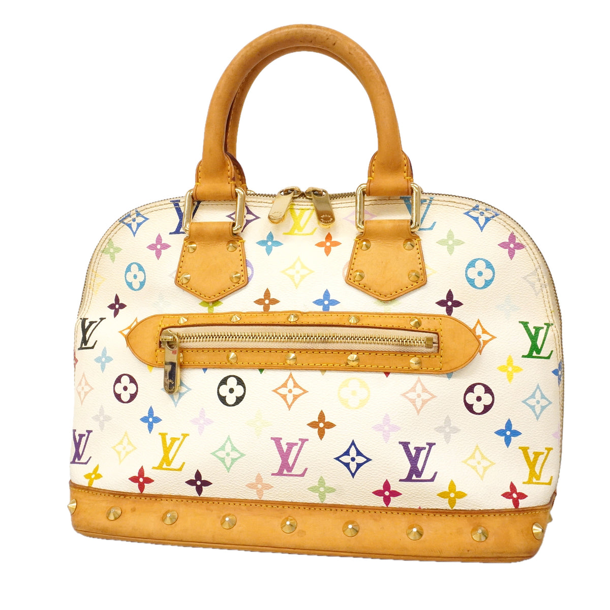 【6hd3104】ルイヴィトン ハンドバッグ モノグラム・マルチカラー アルマ M92647 ブロン【中古】レディース