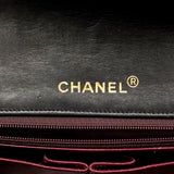 【6hd3108】シャネル ショルダーバッグ マトラッセ チェーンショルダー ラムスキン ブラック ゴールド金具【中古】レディース