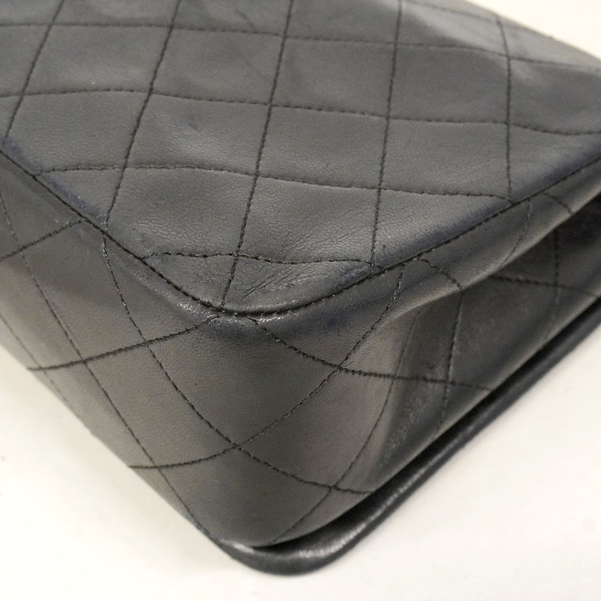 【6hd3108】シャネル ショルダーバッグ マトラッセ チェーンショルダー ラムスキン ブラック ゴールド金具【中古】レディース
