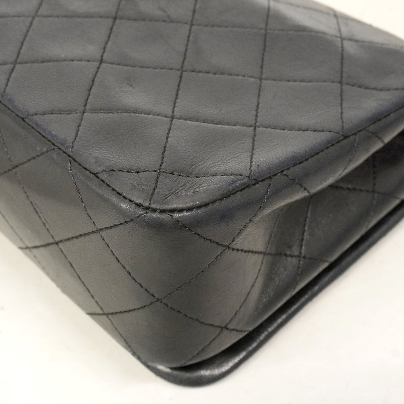 【6hd3108】シャネル ショルダーバッグ マトラッセ チェーンショルダー ラムスキン ブラック ゴールド金具【中古】レディース