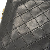 【6hd3108】シャネル ショルダーバッグ マトラッセ チェーンショルダー ラムスキン ブラック ゴールド金具【中古】レディース