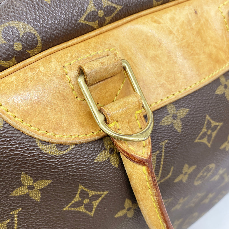 【6hd3123】ルイヴィトン ハンドバッグ モノグラム ドーヴィル M47270 ブラウン【中古】レディース