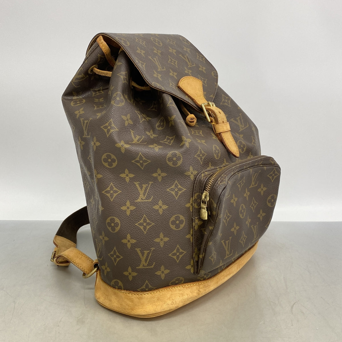 【6hd3133】ルイヴィトン リュック・デイパック モノグラム モンスリGM M51135 ブラウン【中古】レディース
