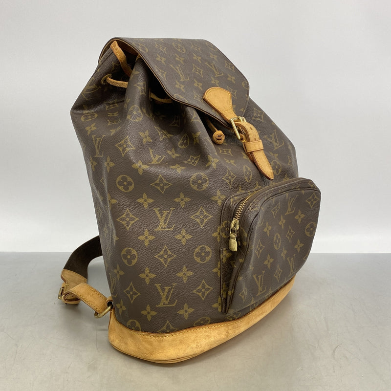 【6hd3133】ルイヴィトン リュック・デイパック モノグラム モンスリGM M51135 ブラウン【中古】レディース