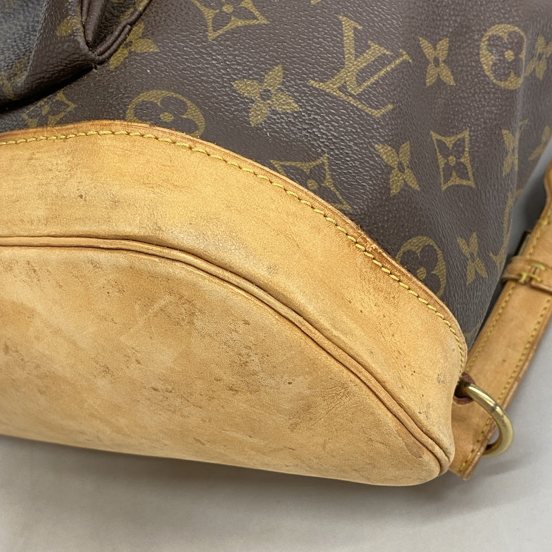【6hd3133】ルイヴィトン リュック・デイパック モノグラム モンスリGM M51135 ブラウン【中古】レディース