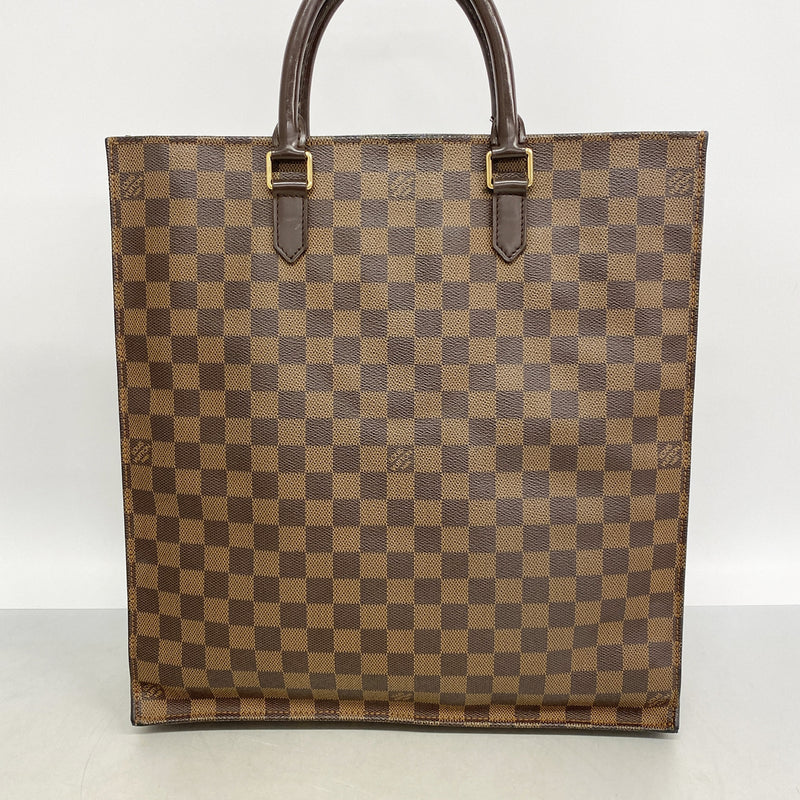 【6hd3134】ルイヴィトン トートバッグ ダミエ サックプラ N51140 エベヌ【中古】レディース