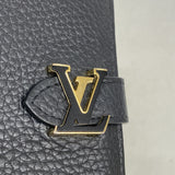 【6hd3139】ルイヴィトン 財布 LVヴェルティカルウォレットコンパクト M81561 ノワール【中古】レディース