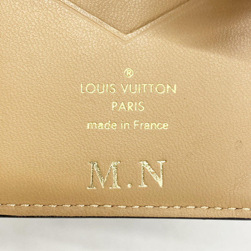 【6hd3139】ルイヴィトン 財布 LVヴェルティカルウォレットコンパクト M81561 ノワール【中古】レディース