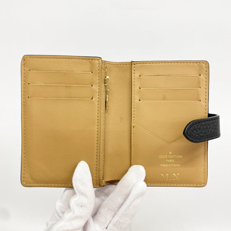 【6hd3139】ルイヴィトン 財布 LVヴェルティカルウォレットコンパクト M81561 ノワール【中古】レディース