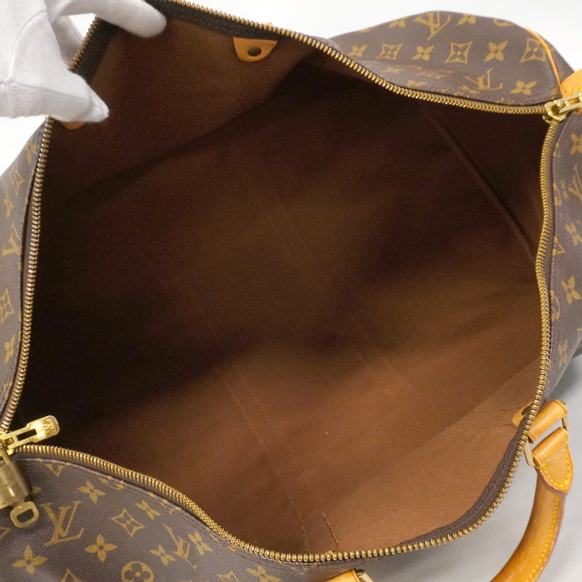 【6hd3149】ルイヴィトン ボストンバッグ モノグラム キーポル55 M41414 ブラウン【中古】メンズ レディース ユニセックス