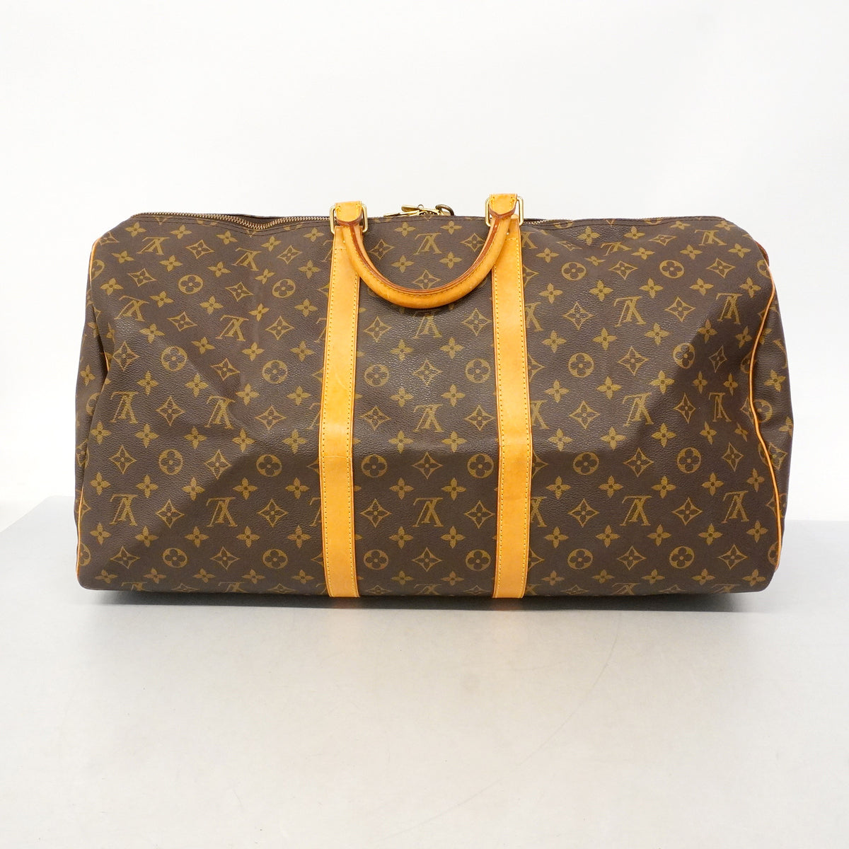【6hd3149】ルイヴィトン ボストンバッグ モノグラム キーポル55 M41414 ブラウン【中古】メンズ レディース ユニセックス