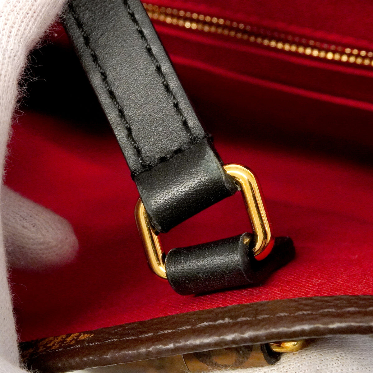 【6hd3154】ルイヴィトン トートバッグ モノグラム・リバース オンザゴーMM M45321 ブラウン 2wayバッグ【中古】レディース