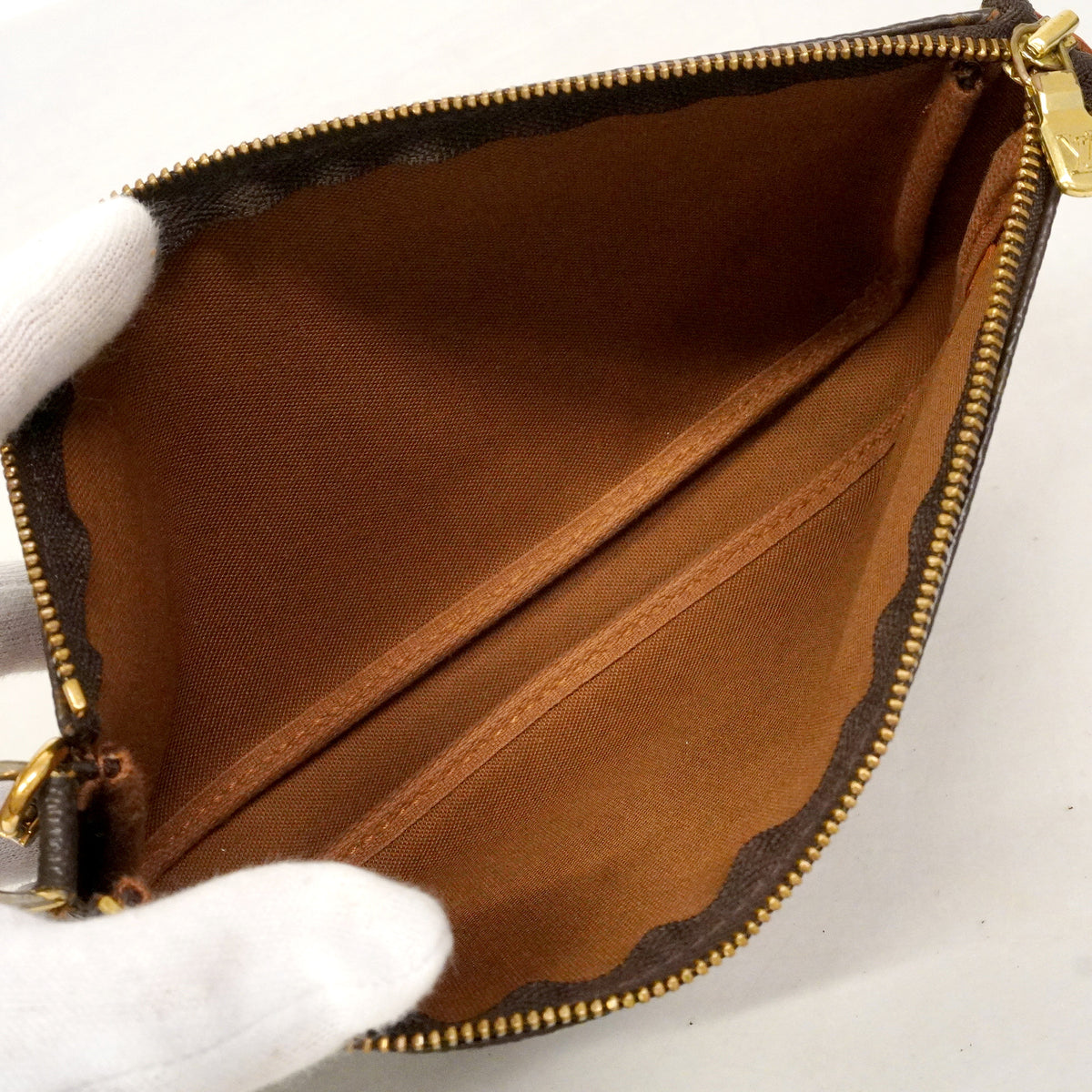 【6hd3155】ルイヴィトン ポーチ モノグラム ポシェットアクセソワール M51980 ブラウン【中古】レディース