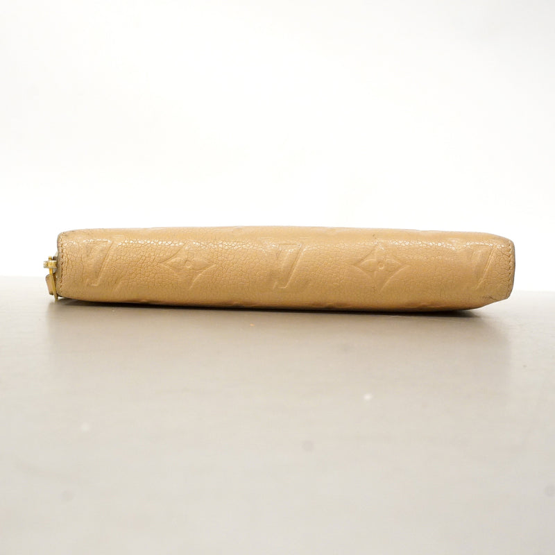 【6hd3157】ルイヴィトン 長財布 モノグラム・アンプラント ジッピーウォレット M60746 デュンヌ【中古】レディース