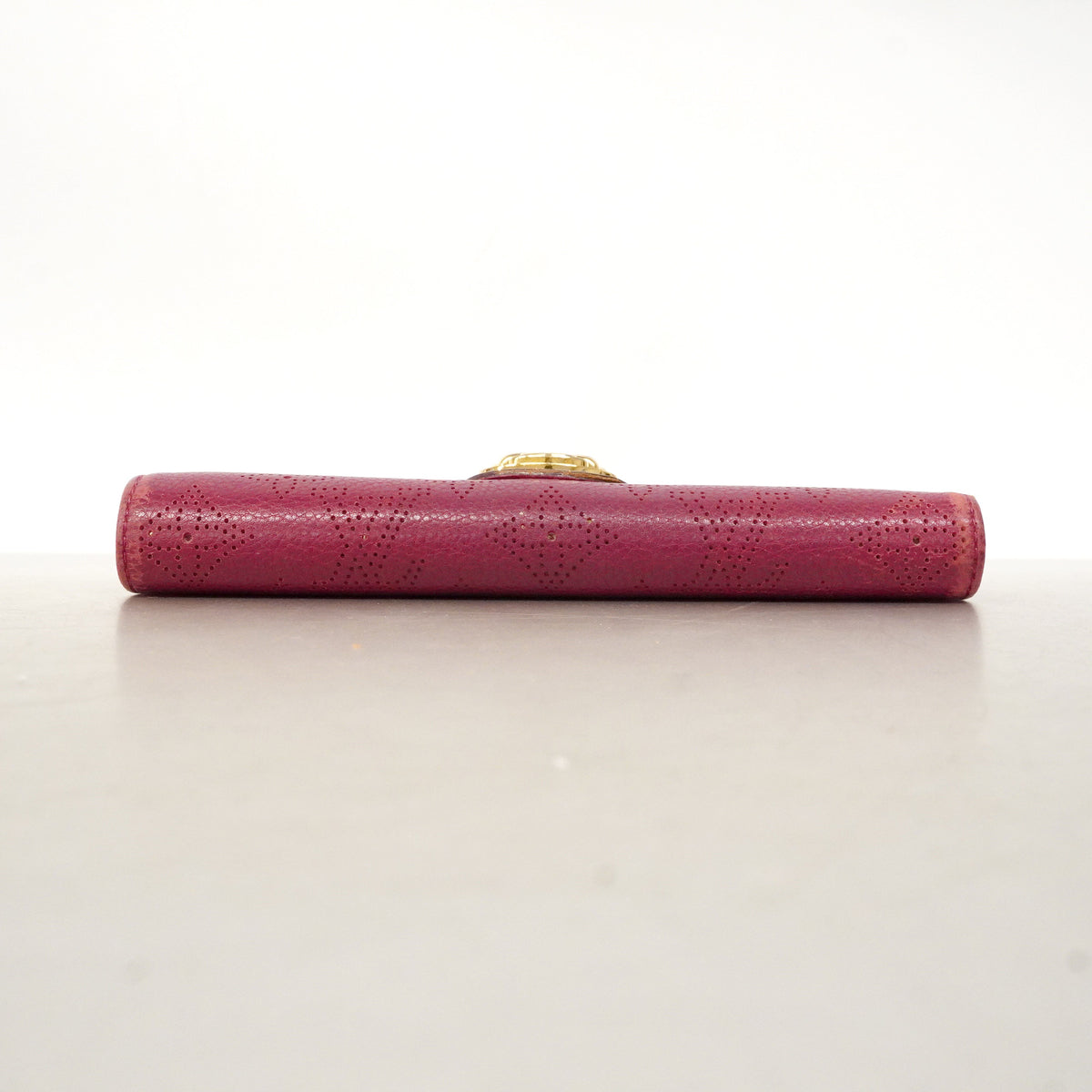 【6hd3158】ルイヴィトン 三つ折り長財布 マヒナ ポルトフォイユアメリア M58090 グルナ【中古】レディース