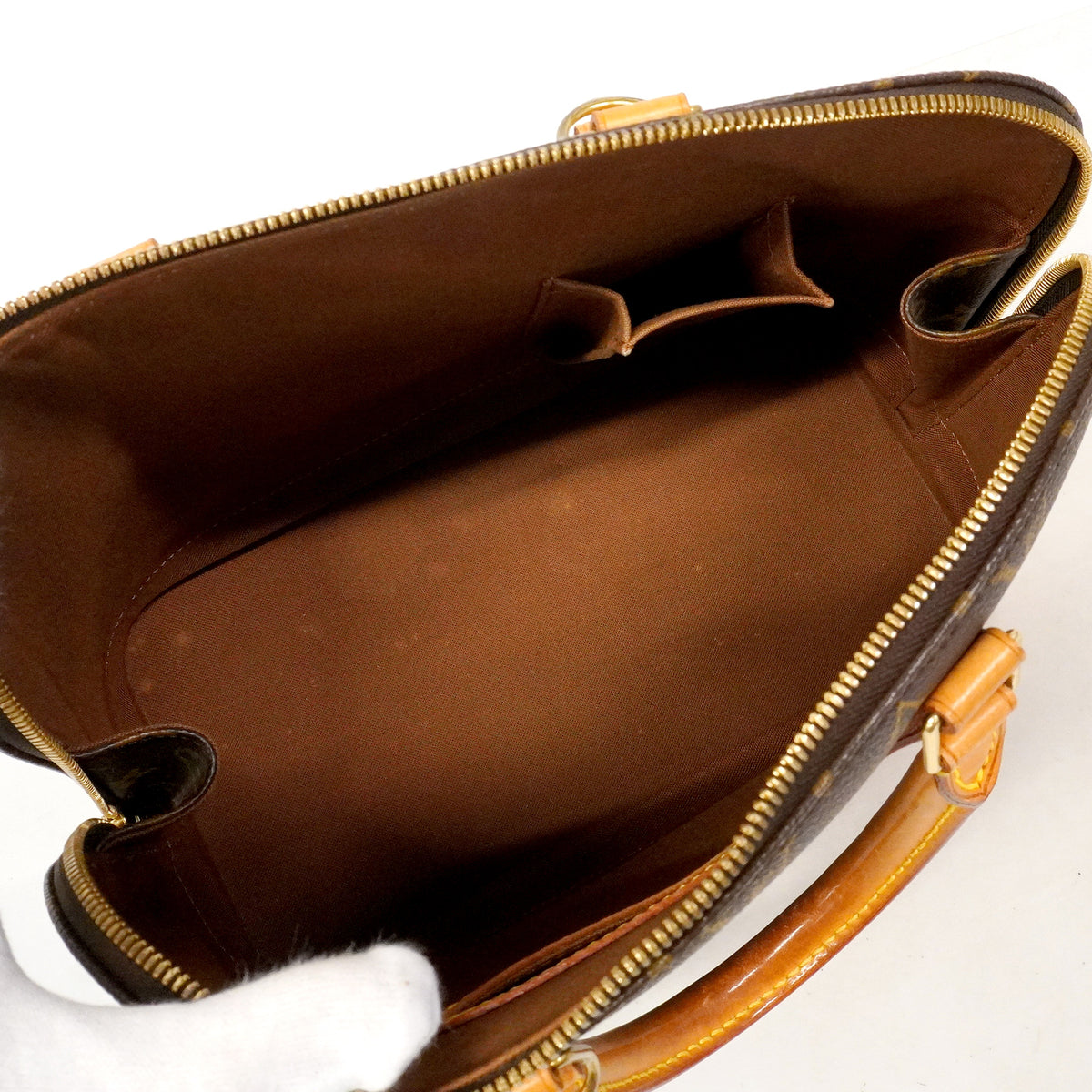 【6hd3164】ルイヴィトン ハンドバッグ モノグラム アルマ M51130 ブラウン【中古】レディース