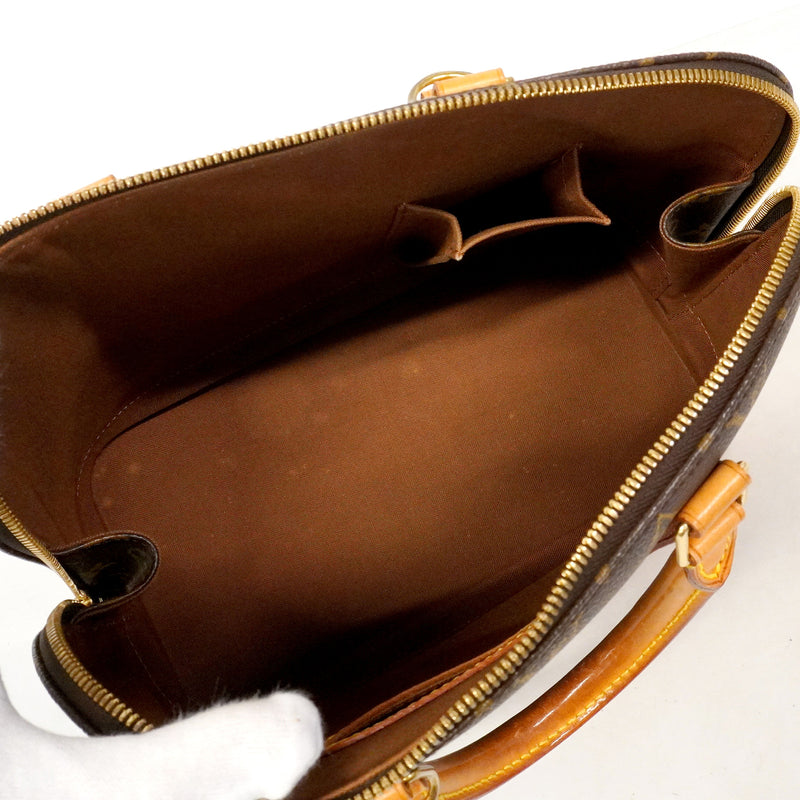 【6hd3164】ルイヴィトン ハンドバッグ モノグラム アルマ M51130 ブラウン【中古】レディース