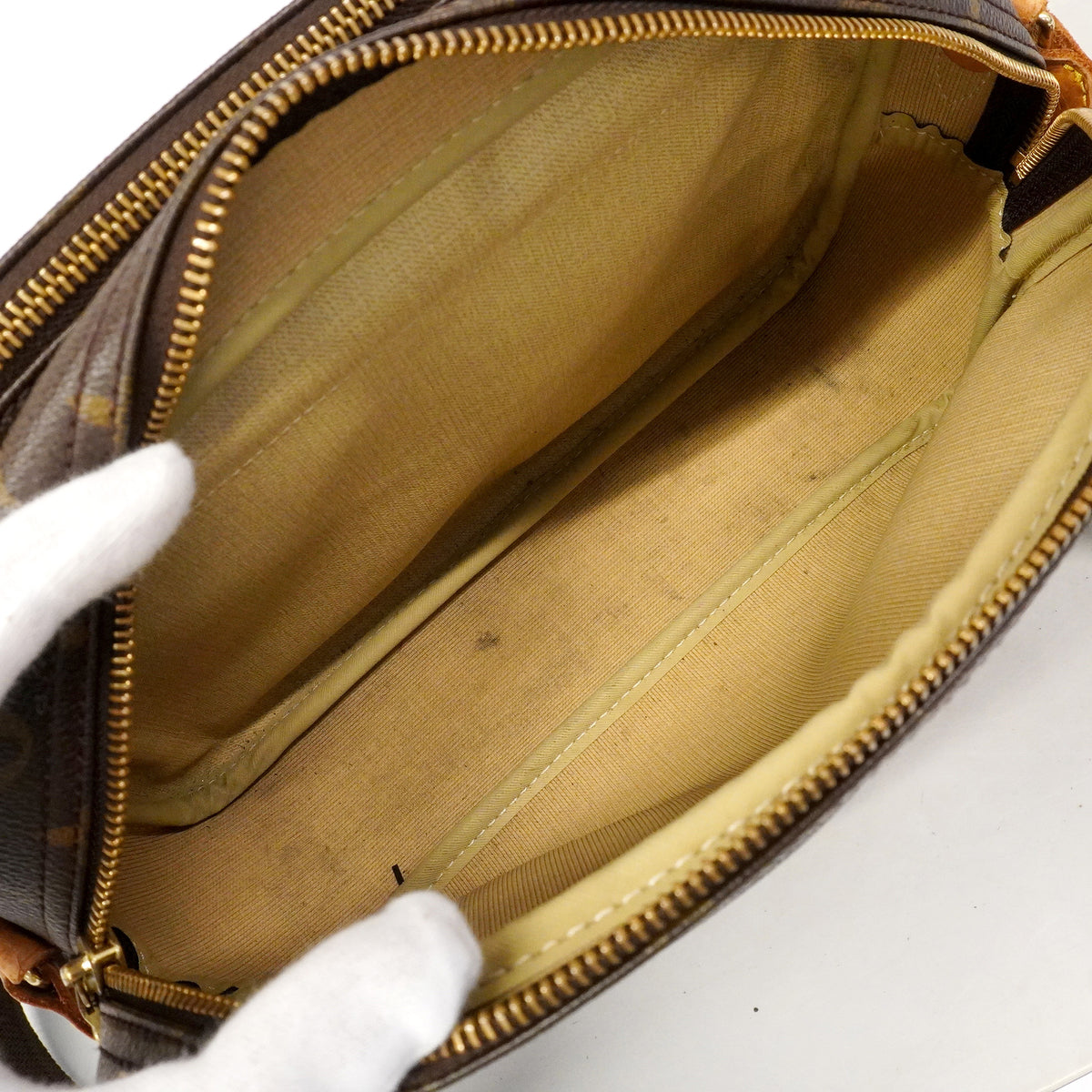 【6hd3167】ルイヴィトン ショルダーバッグ モノグラム リポーターPM M45254 ブラウン【中古】レディース