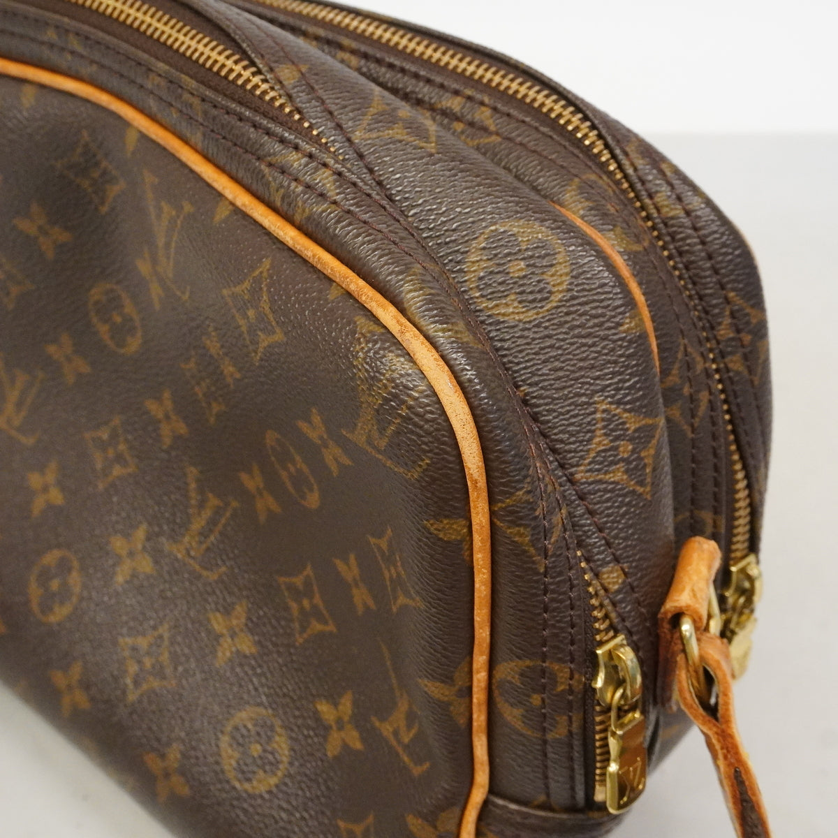 【6hd3167】ルイヴィトン ショルダーバッグ モノグラム リポーターPM M45254 ブラウン【中古】レディース