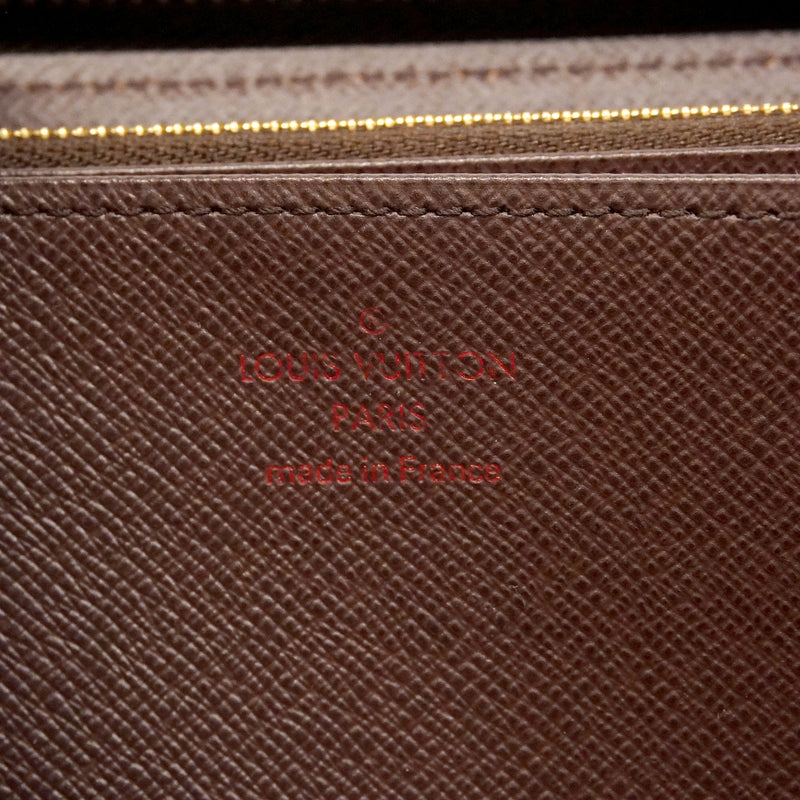 【6hd3169】ルイヴィトン 長財布 ダミエ ジッピーウォレット N41661 エベヌ【中古】メンズ レディース ユニセックス