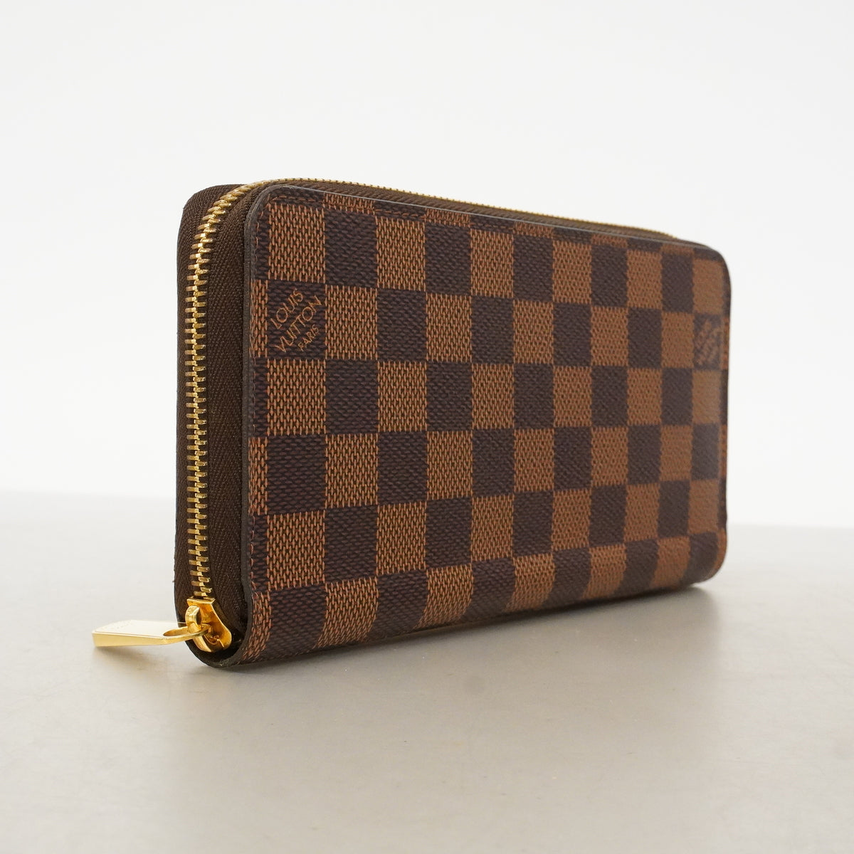 【6hd3169】ルイヴィトン 長財布 ダミエ ジッピーウォレット N41661 エベヌ【中古】メンズ レディース ユニセックス