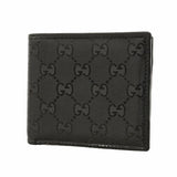 【6hd3170】グッチ 財布 GGインプリメ 224122 PVC ブラック シルバー金具【中古】メンズ