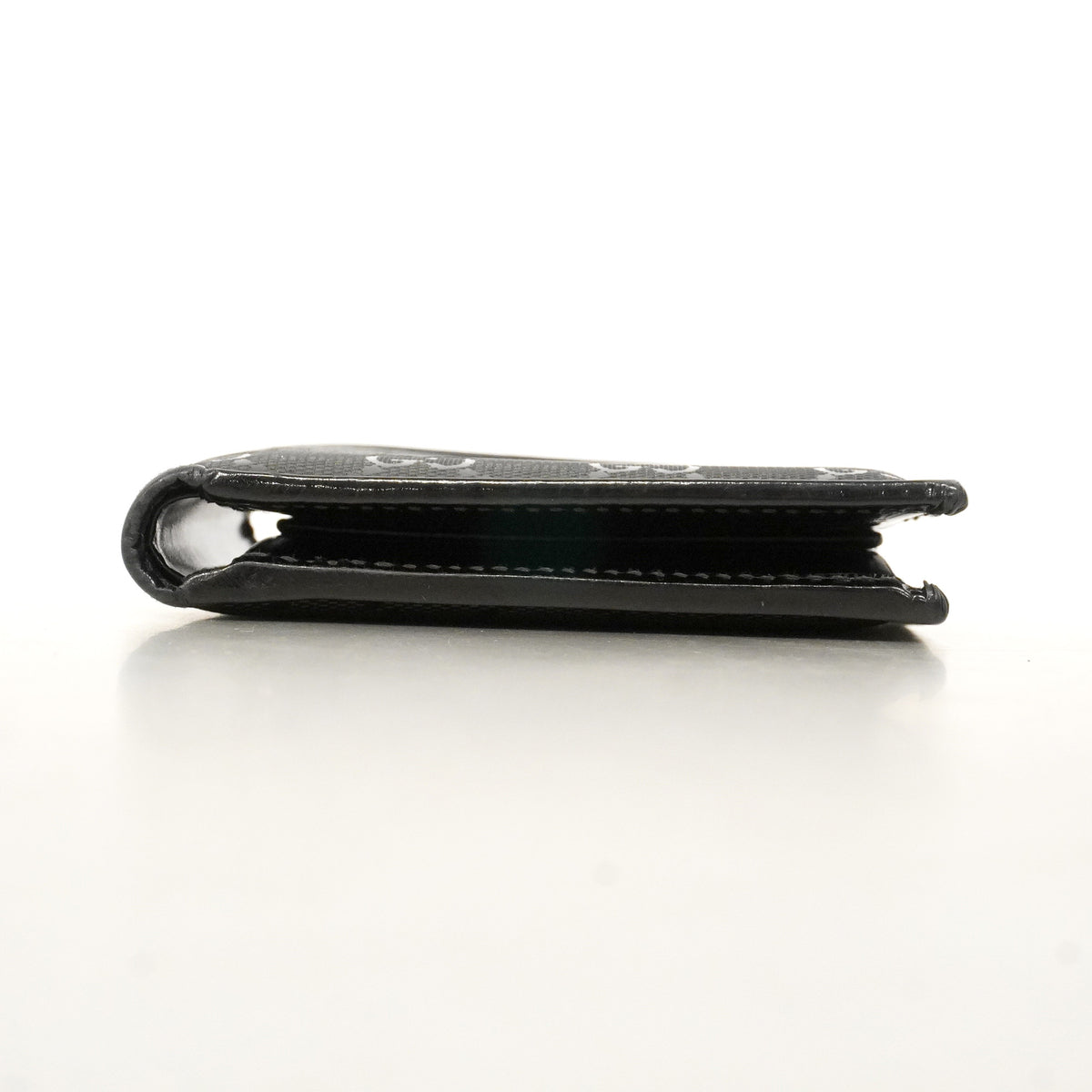【6hd3170】グッチ 財布 GGインプリメ 224122 PVC ブラック シルバー金具【中古】メンズ