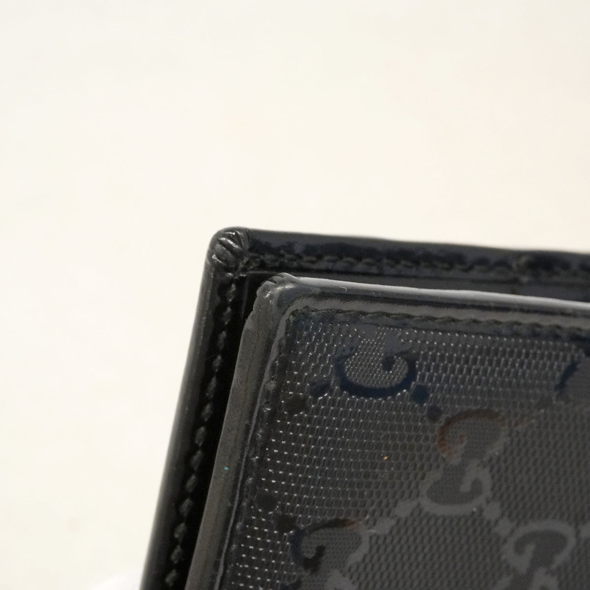 【6hd3170】グッチ 財布 GGインプリメ 224122 PVC ブラック シルバー金具【中古】メンズ