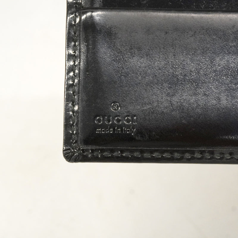 【6hd3170】グッチ 財布 GGインプリメ 224122 PVC ブラック シルバー金具【中古】メンズ