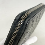 【6hd3179】グッチ 長財布 グッチシマ 307987 レザー ブラック シルバー金具【中古】メンズ レディース ユニセックス