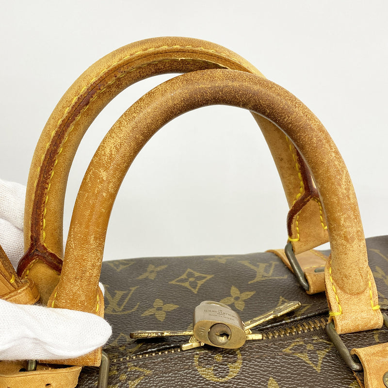 【6hd3195】ルイヴィトン ボストンバッグ モノグラム キーポル50 M41426 ブラウン【中古】メンズ レディース ユニセックス