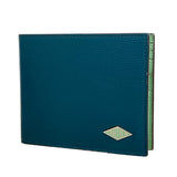 【6hd3199】カルティエ 札入れ レザー グリーン シルバー金具【中古】メンズ
