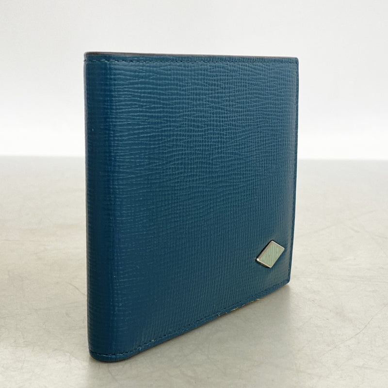 【6hd3199】カルティエ 札入れ レザー グリーン シルバー金具【中古】メンズ