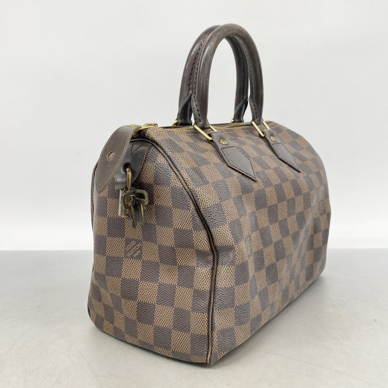 【6hd3207】ルイヴィトン ハンドバッグ ダミエ スピーディ25 N41365 エベヌ【中古】レディース