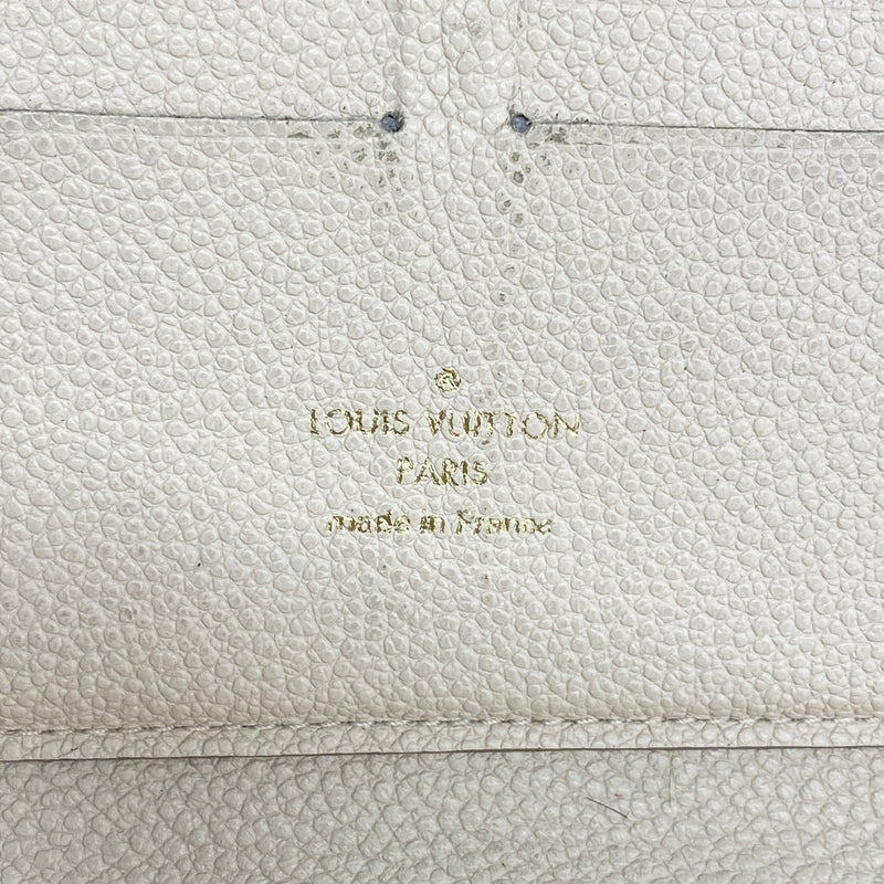 【6hd3213】ルイヴィトン 長財布 モノグラム・アンプラント ポルトフォイユスクレット ロン M93437 ネージュ【中古】レディース