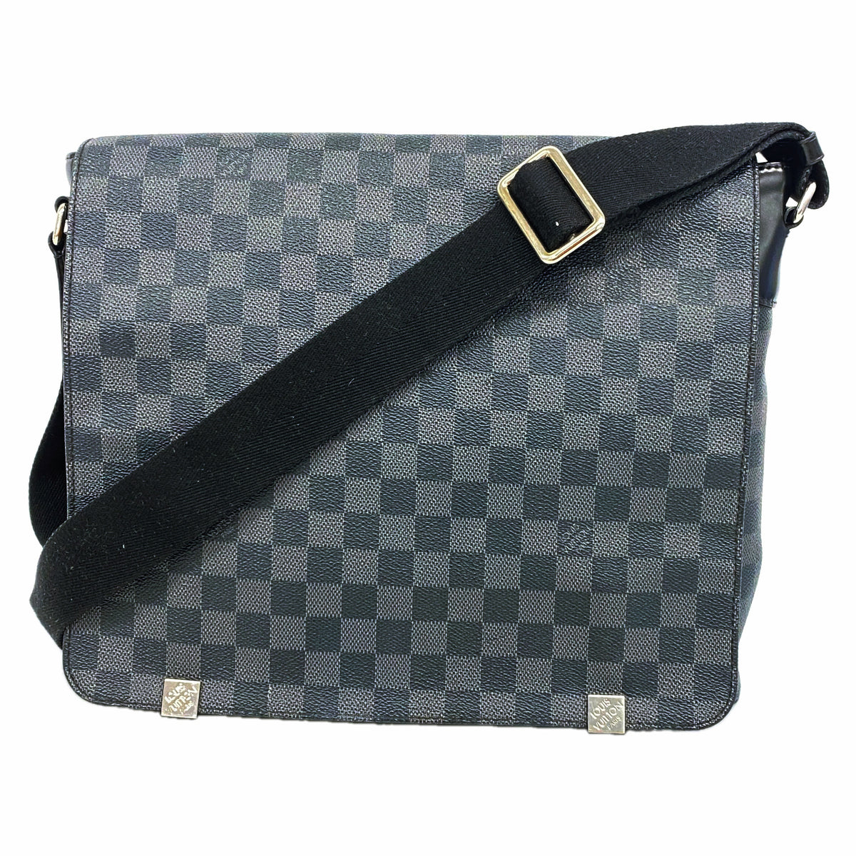 【6hd3222】ルイヴィトン ショルダーバッグ ダミエ・グラフィット ディストリクトMMNM N41029 ブラック【中古】メンズ