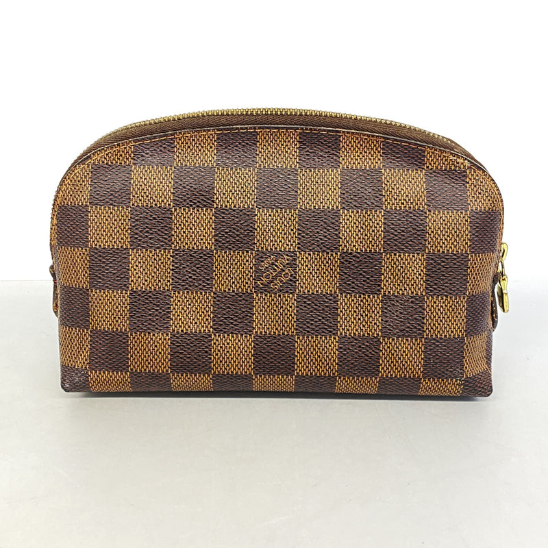 【6hd3227】ルイヴィトン ポーチ ダミエ ポシェットコスメティックPM N47516 エベヌ【中古】レディース