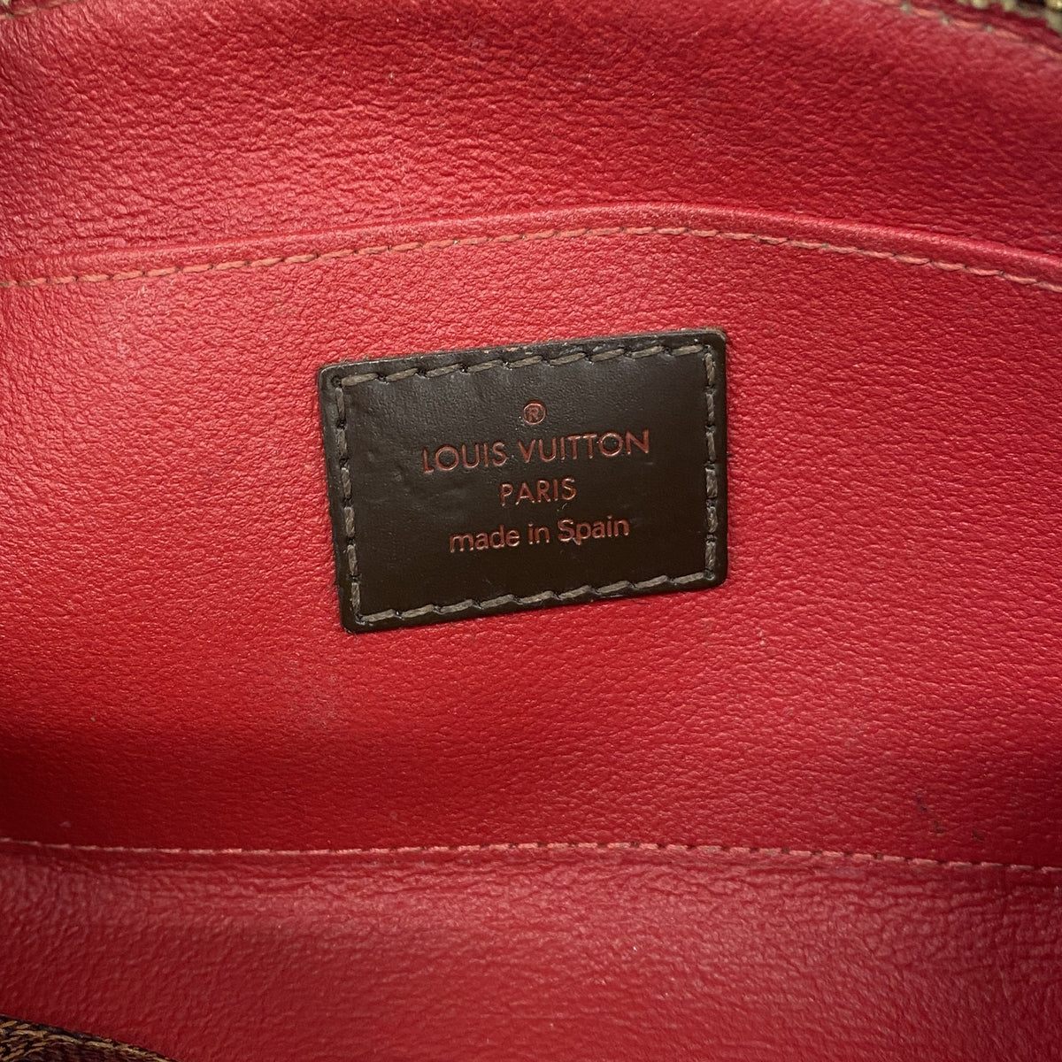 【6hd3227】ルイヴィトン ポーチ ダミエ ポシェットコスメティックPM N47516 エベヌ【中古】レディース
